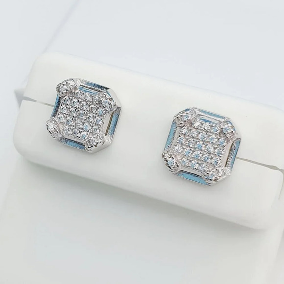 - "925 Sterling Silver Cubic Zirconia Earrings, U19254833 - Picture 4 of 11